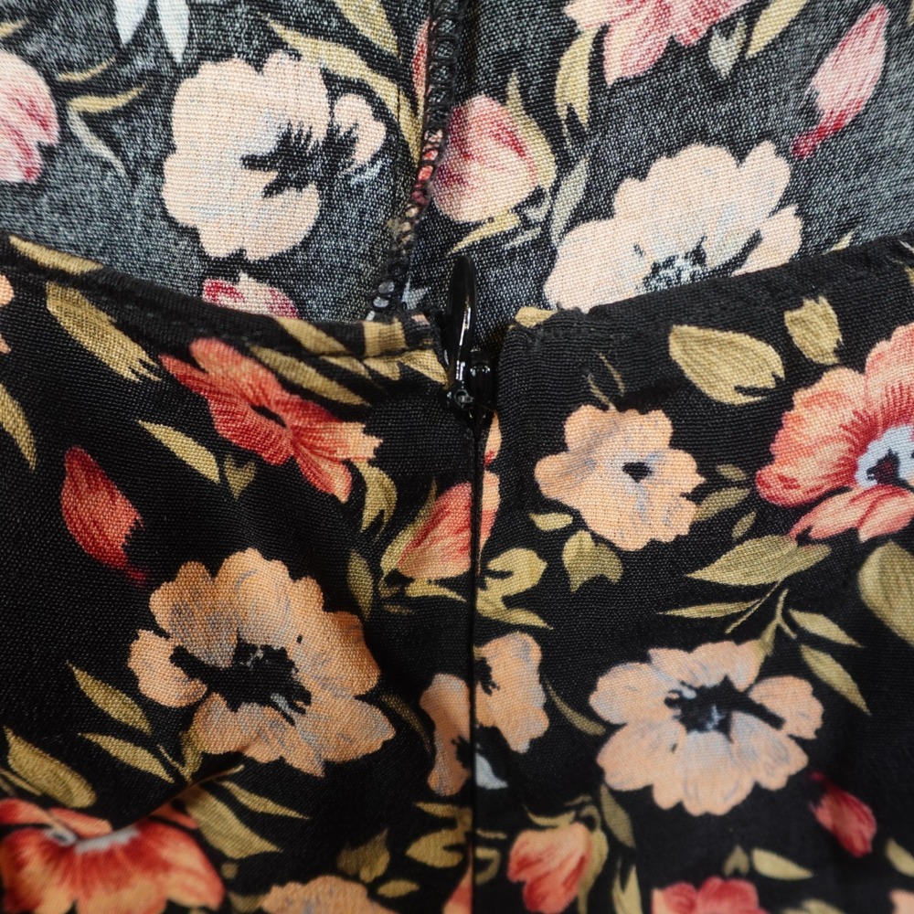 Reformation Jumpsuit Women Small Floral Plunge Wide Leg Sleeveless Open Back - Picture 8 of 15